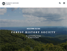 Tablet Screenshot of foresthistory.org